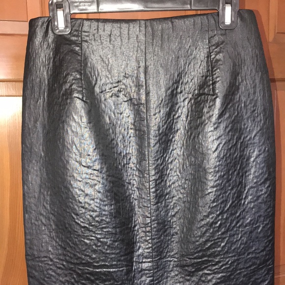 Poleci Pencil Skirt, Black, Texturized, Size 2 - Picture 6 of 16